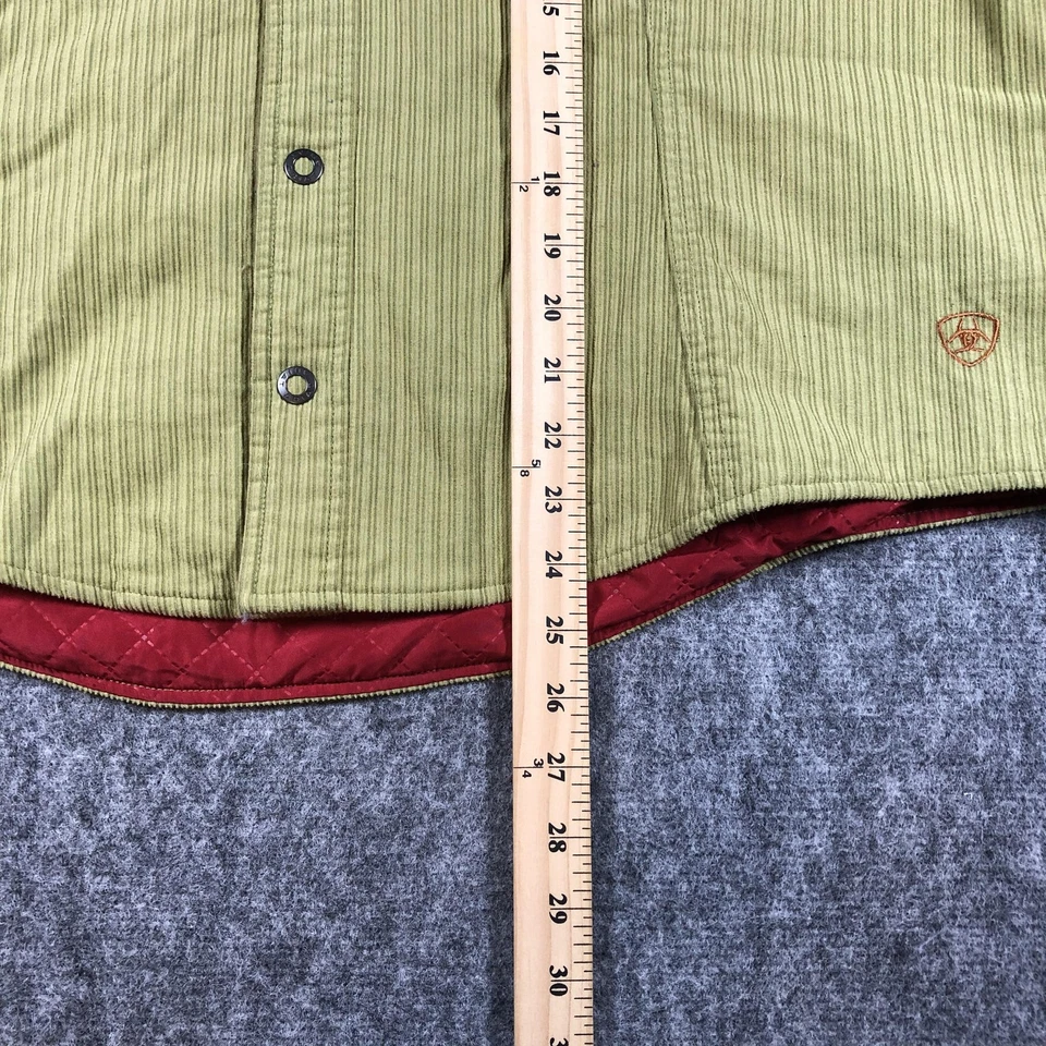Ariat Hombre XXL Chaqueta de Pana con Capucha Borde de Piel Sherpa Forrado Abrigo de Trabajo Verde Foto 3 de 4