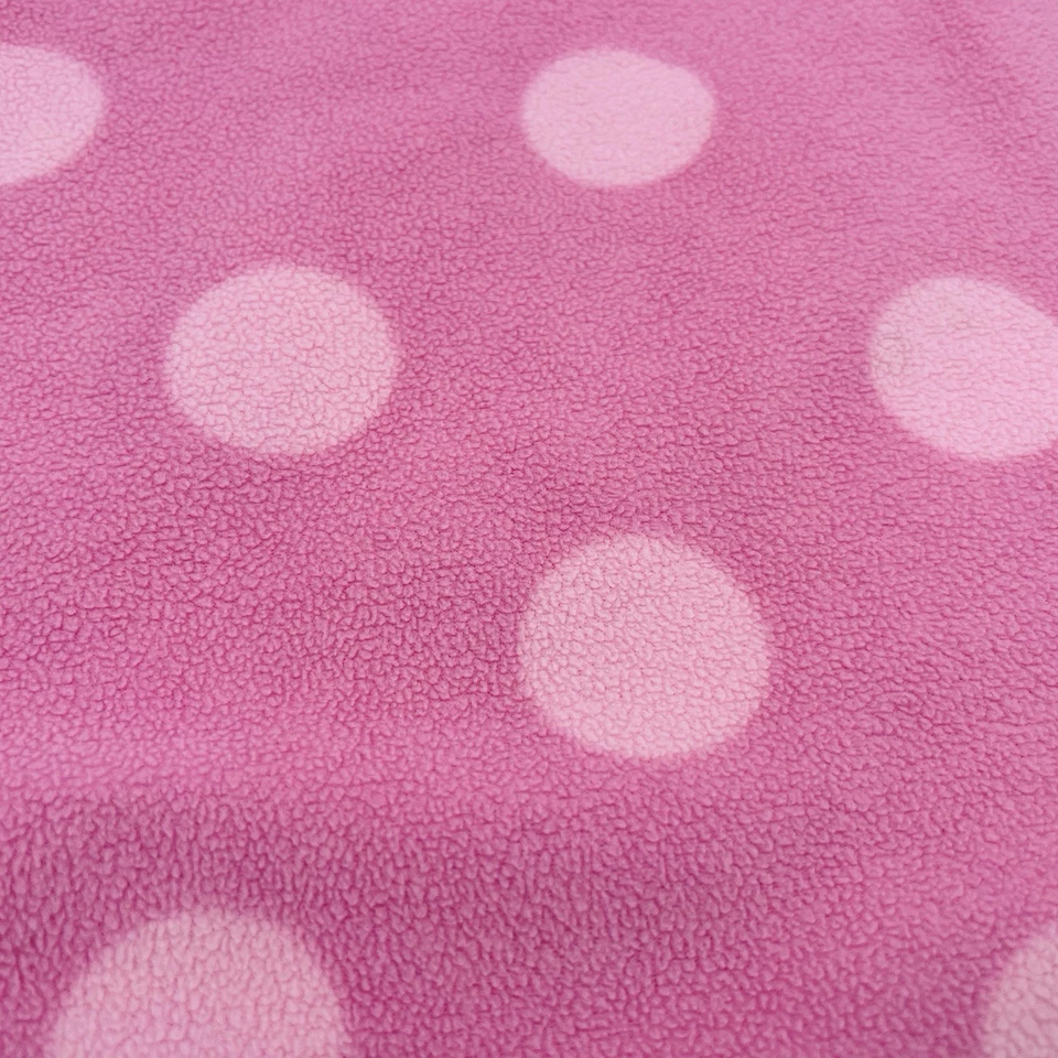 Amy Coe Manta Bebé Lunares Rosa Microfleece Rosa Reversible Foto 4 de 4