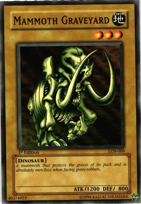 Yu-Gi-Oh! Mammoth Graveyard LOB-009 Common 1st Edition NM