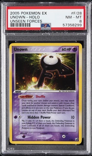 Unown graded PSA 8 for sale on eBay