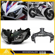 Motorcycle Headlight W/ Upper Fairing Stay Bracket For Honda CBR1000RR 2012-2016