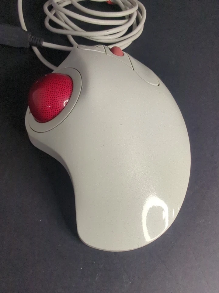 Logitech TrackMan Marble Wheel USB Mouse T-BB13 (804335-0000) Tested & Working! - Image 2 of 4