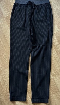 Esprit. Damenhose. ( Joggpants ). Gr. 36. Schwarz. mit Blauen Nadelstreifen 