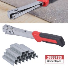 Profi Hammertacker Schlagtacker Handtacker Klammergerät inkl. 2000 Klammern 8 mm