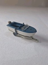 Oldtimer Wiking HO 1/87 Motorboot auf Trailer