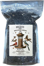Black Oil Sunflower Bird Seed 4 lb Bag for Wild Birds  Feeders