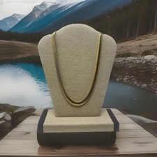 14K Gold filled 17"Long 0.37" W 9 7.8MM Snake Chain GC-34 