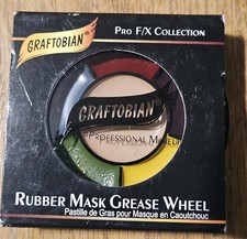 New Pro F/X Rubber Mask Grease Wheel 1 Oz. Appliance Red Grey Green Yellow Purp