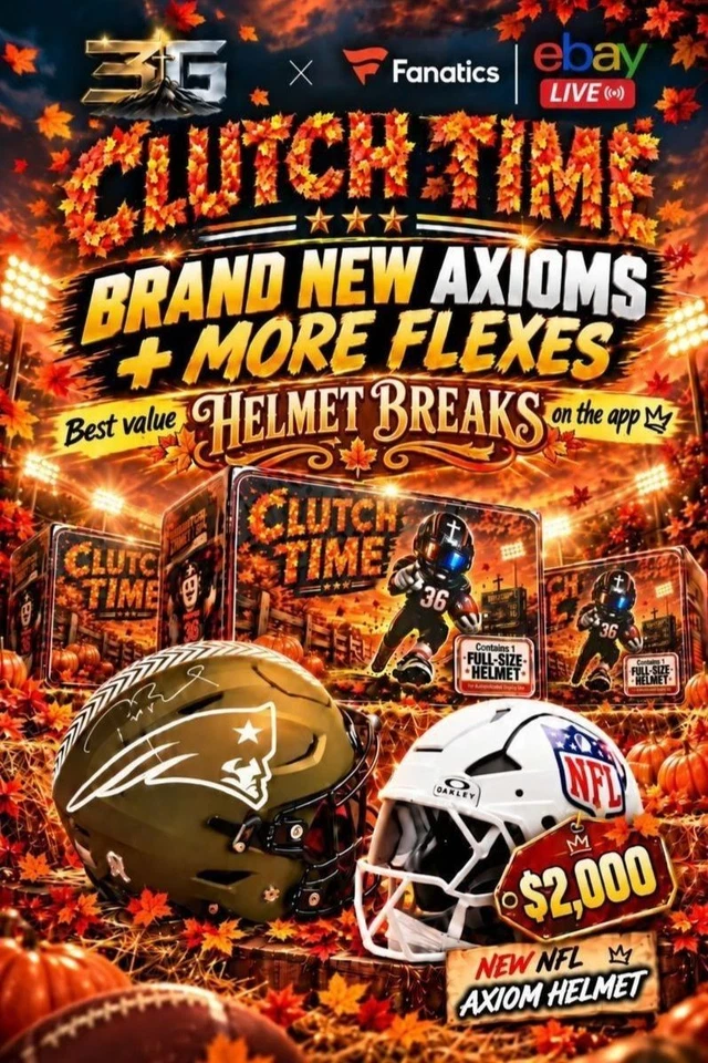 NEW AXIOMS - $1 HELMET BREAKS - NFL SIGNED HELMETS - 3G SPORTS