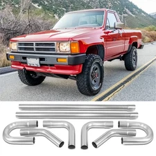 2.5" Exhaust Tubing Mandrel Bend Pipe Straight U-Bend 90° Stainless For Toyota