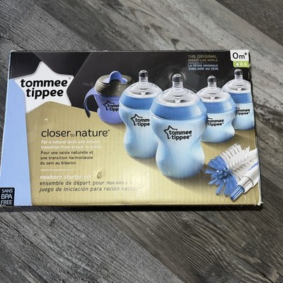 Tommee Tippee Closer to Nature  Baby Bottles 0+ Months Blue Open Box