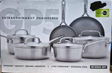 GreenPan CC000018001 Cookware Set - 10 Count