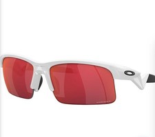 Oakley Quarter Jacket Sunglasses White 61-11 122 Good Condition
