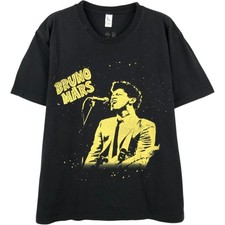 Used TULTEX BRUNO MARS band t-shirt men's size M approx. 