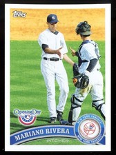 2011 TOPPS OPENING DAY #20 MARIANO RIVERA YANKEES BASE NM FRONT & BACK PICS