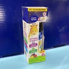 Guru Nanda Natural Oil Pulling Oral Rinse W/Vitamins & Essential Oils - 8 Fl Oz