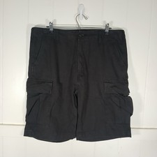 Levi's Cargo Shorts Mens W36 Black Cotton Multi-Pocket Outdoor Casual 38 x 9