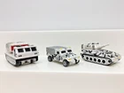 Vintage Micro Machine 1997 Hot Wheels loose Planet Micro (3) Military White Camo