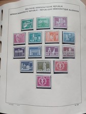 Briefmarkenalbum DDR Jahre 1974-1986, postfrisch auf Schaubek Vordruckblättern