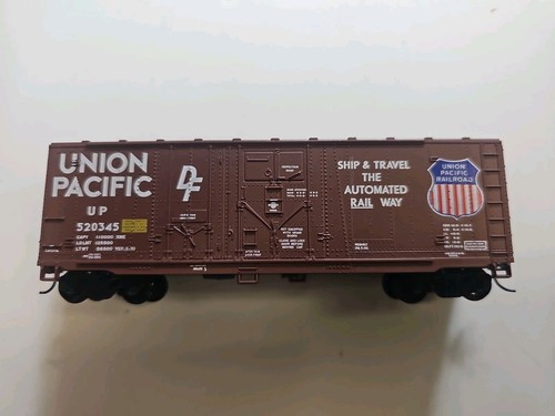 Coche de carga Athearn escala HO 2097 Union Pacific 40’ grano #520345 construido con Kadee's  | Condition: Used