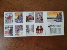 Winter Scenes First-Class Mail Booklet of 20 - Scott # 5532-5541