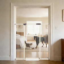 Extra Tall Pet Gate 55.12" High Pressure Mounted 38.39"-59.24" Extra Wide 9 Siz