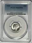 1930 MERCURY DIME PCGS MS 64 FB / SHARP WHITE COIN