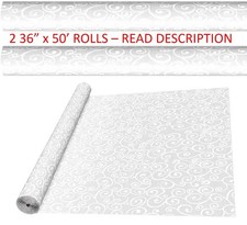 36" 50' AISLE RUNNER White Vine Lace Wedding Ceremony Party Events Decorations