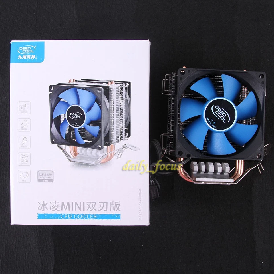DEEPCOOL double tubes blade Cooler Fan for Intel LGA1200 LGA1151 LGA1150 LGA115X - Image 2 of 4