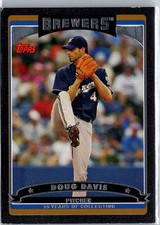 Doug Davis Milwaukee Brewers 2006 Topps Black #344 SN /55