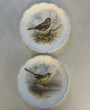 Royal Albert The Woodland Birds Collection 2 Plates Chaffinch And Yellow Wagtail