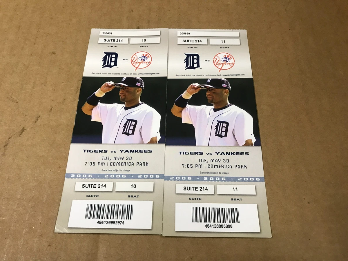 2013 Detroit Tigers Ticket Stub Single Game Pick One Ungraded Near Mint