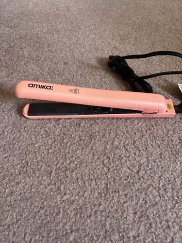Amika Hair Straightener Ceramic Styler 1" Inch Flat Iron AM5570 Pink Coral 450 - Bild 2 von 9