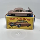 Matchbox Lesney Vintage 1964 No 28 Jaguar Mark Ten Brown Original Box