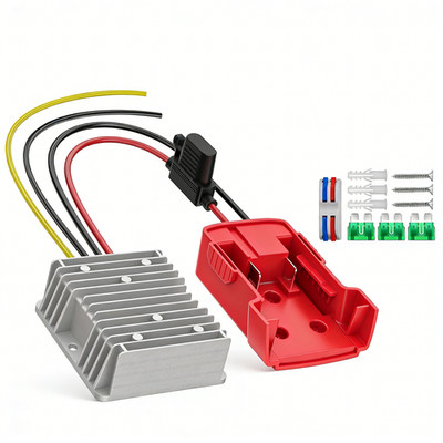 18V to 12V Step Down Converter Compatible with Milwaukee 18V  Battery Adapter