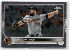 2022 Topps Chrome Zac Lowther RC Rookie Baltimore Orioles #159