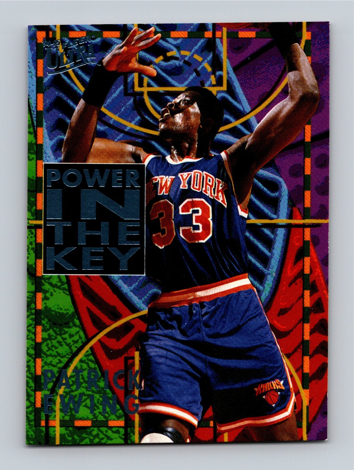 Patrick Ewing 1994-95 Ultra Power in the Key #2 HOF NM-MT
