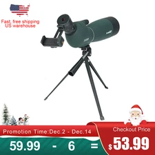 SVBONY SV28PLUS 25-75x70mm Spotting Scope W/ Phone Adapter for Target Shooting