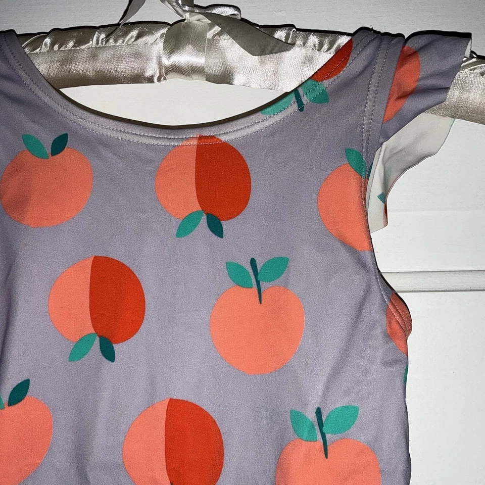 TRAJE DE BAÑO HANNA DIFFERENTSON MANGA ACAMPANADA UNA PIEZA TALLA 4 Melocotones Púrpura Naranja Foto 2 de 4