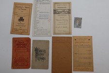 1910s 1920s Anderson Co Report Cards Lot Teacher Parent Monthly Vintage