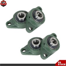 4 PCS 3/4" Bore UCFL204-12 Solid Pillow Block Flange Mounted Bearing 2 Bolt US