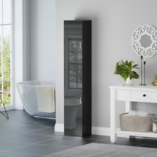 190CM Bathroom Cabinet Cupboard Tall Floor Tallboy Freestanding 2 Door Storage