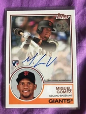 2018 TOPPS SERIES 2 AUTO 83A-MO MIGUEL GOMEZ SAN FRANCISCO GIANTS PACK FRESH