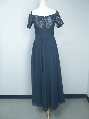 60枚 ⑦ JJs House Sheath Off-Shoulder Floor-Length Chiffon Lace Formal