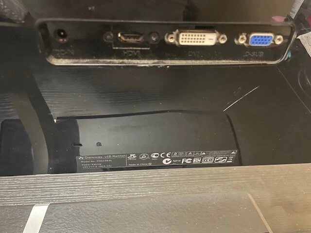 Gateway 23 inch LCD 1080 WIDESCREEN 23 MONITOR FHD230L - Image 3 of 4