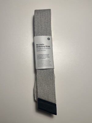 New! Lululemon No Limits Stretching Strap- Light Grey