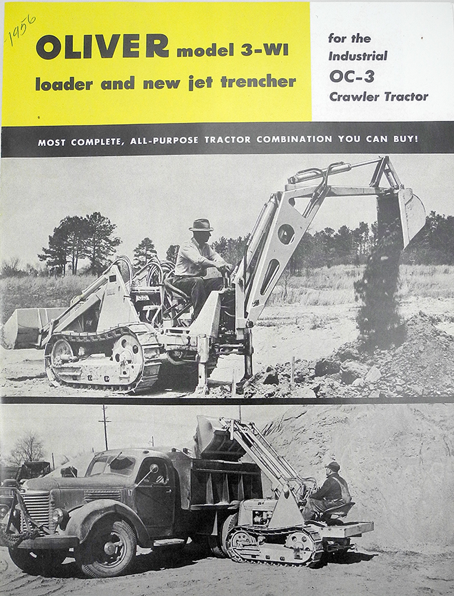 Oliver OC-3 Crawler + 3-WI Loader + Jet Trencher (Backhoe