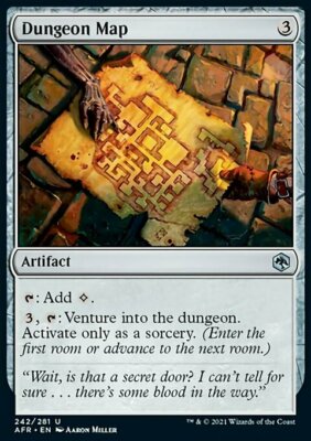 MTG Dungeon Map (242) Adventures in the Forgotten Realms  NM