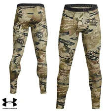 Under Armour ColdGear IR Base Layer Pants (2X)- Barren/BLK
