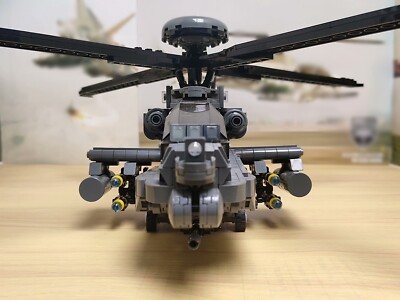 US AH-64D Apache Langbogen Hubschrauber MOC Blocks Flugzeug USA AH-64 Irak Afghanistan